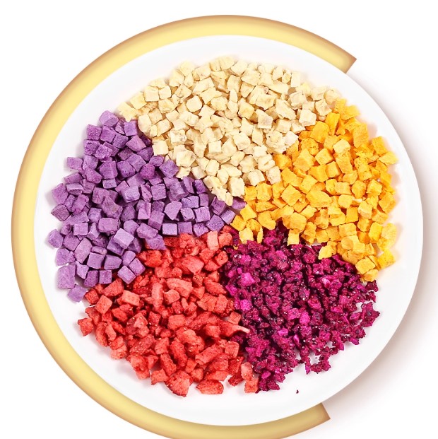 FREEZE-DRIED DICE FRUITS